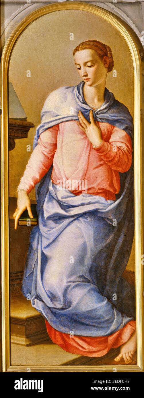 Agnolo Bronzino – Virgin of the Annunciation (1564) – Mannerist ...