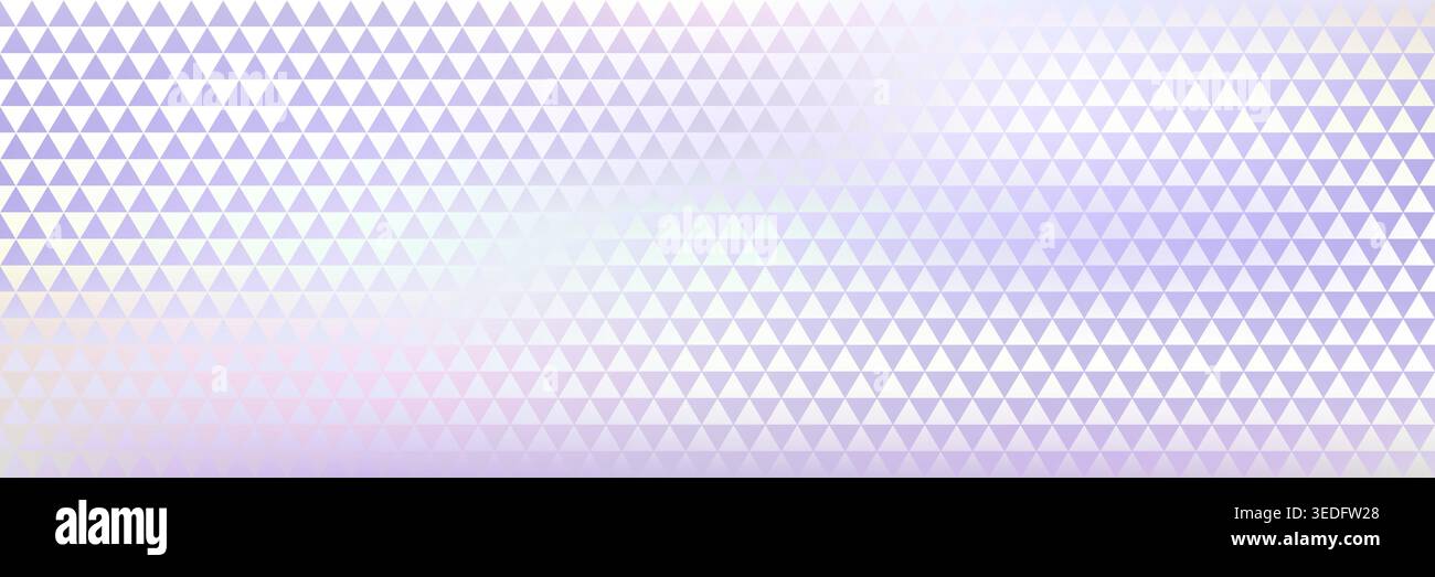 Hologram purple gradient pattern in lavender foil texture bg. Pink glitter glass with diamond pixel effect. Seamless pastel crystal, blue sticker Stock Vector