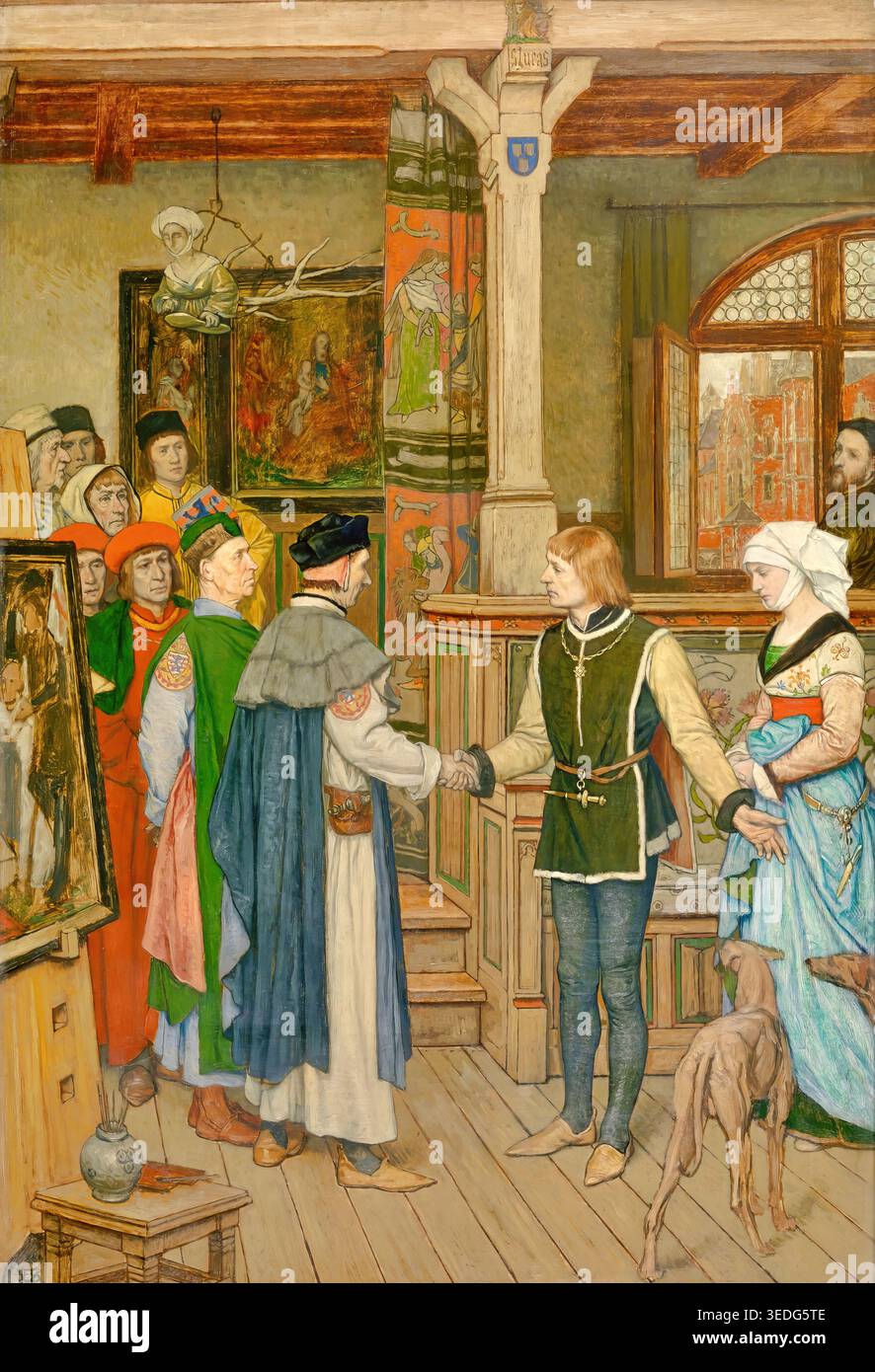 Albrecht De Vriendt – The Magistrates Visit the Workshop of Jan van ...