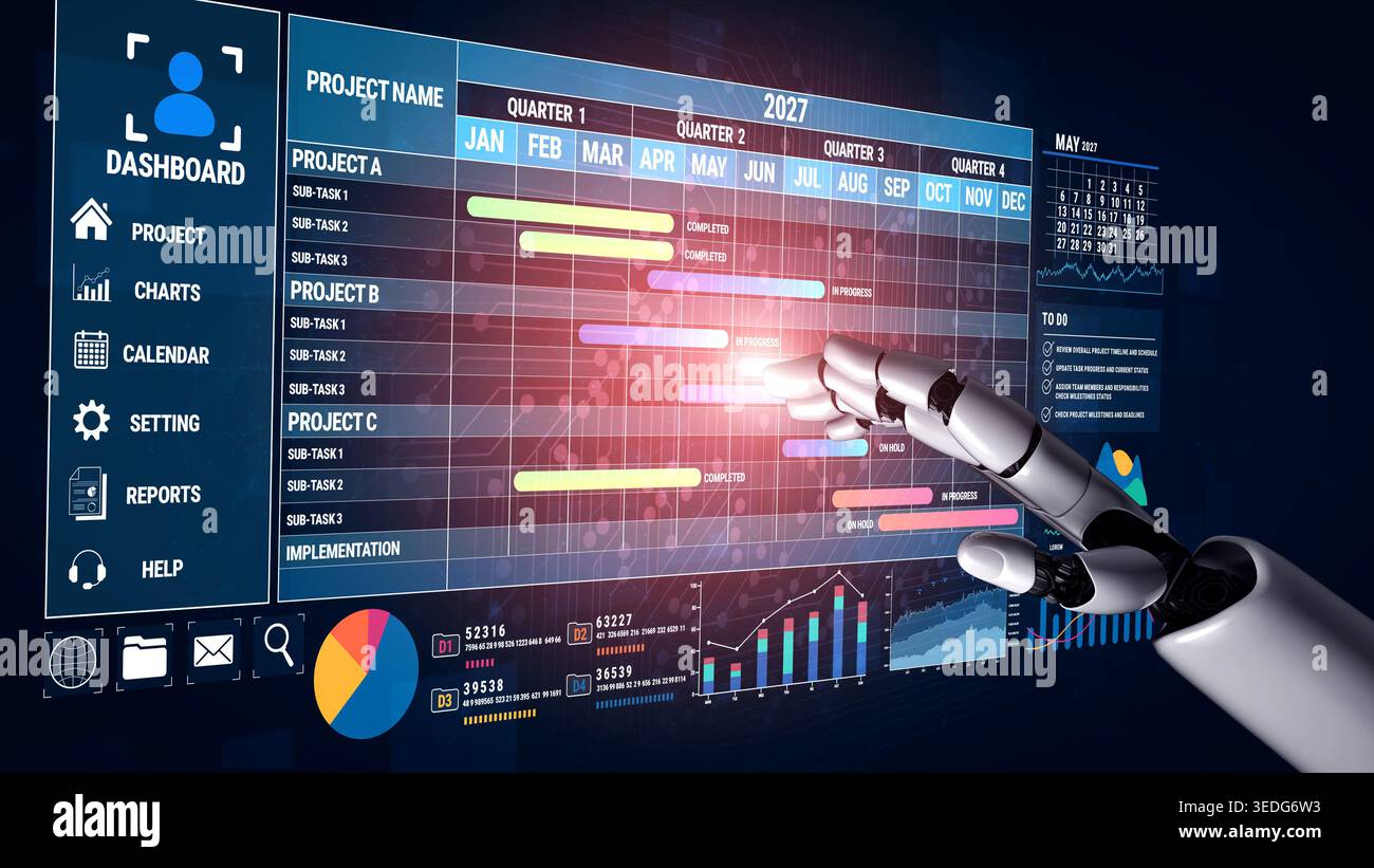 Interactive Digital Dashboard with Robotic Arm Analyzing Project ...