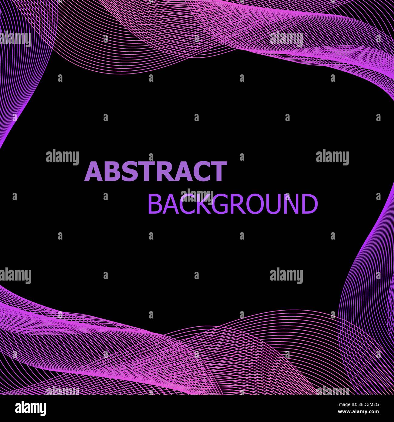 Abstract background with pink and violet lines wave, stock vector Stock Vector
