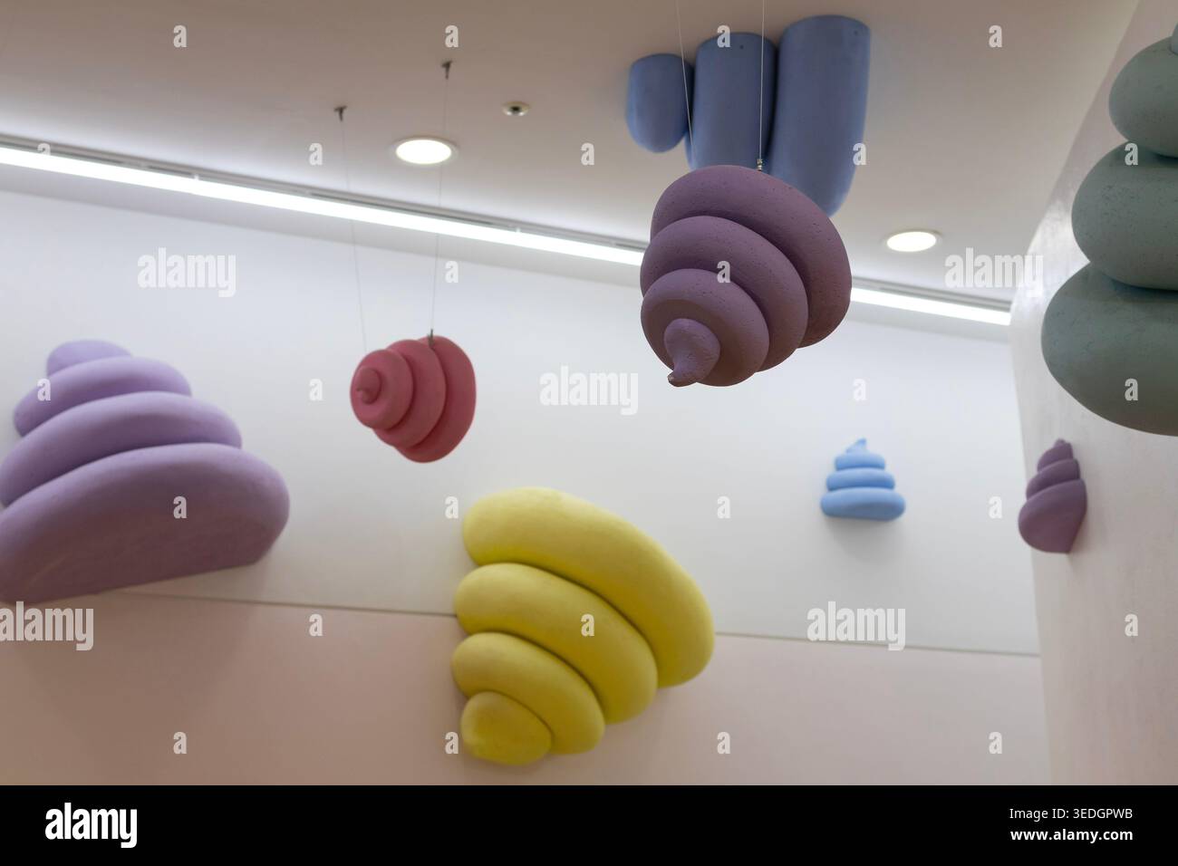 Abstract pastel organic shapes floating hi-res stock photography and ...