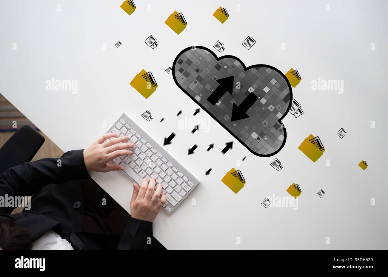 Cloud computing enables digital growth with secure data storage, scalable infrastructure, and strategic cloud-based business solutions. Latch Stock Photo
