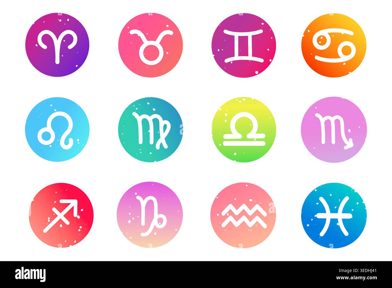12 zodiac signs hi-res stock photography and images - Alamy