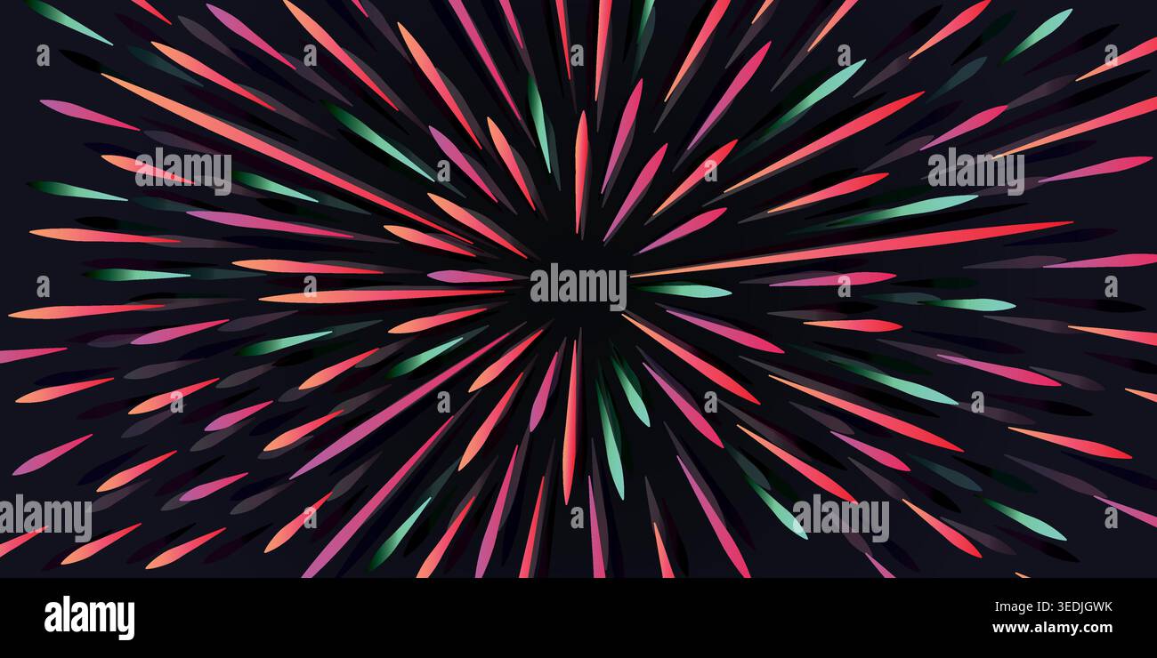 abstract background use of firework, speed, meteor, backdrop, etc. Stock Vector