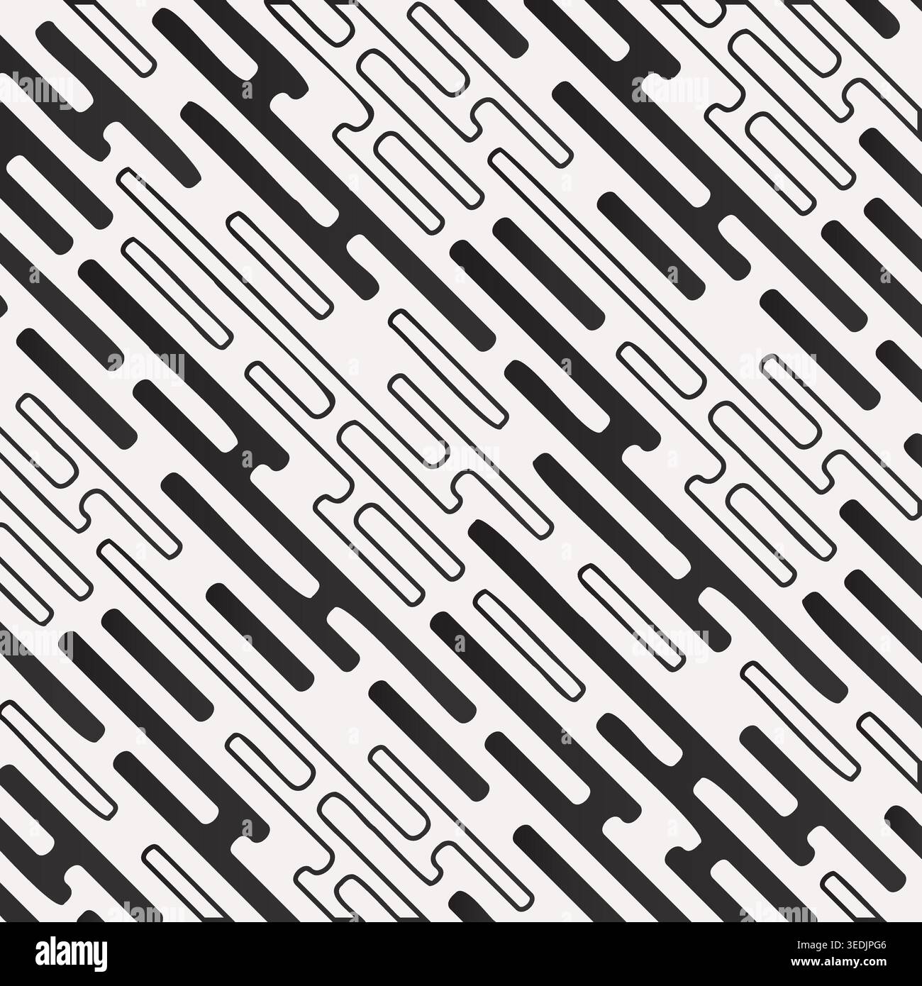 round line texture. seamless pattern. shape remove diagonal geometric background Stock Vector