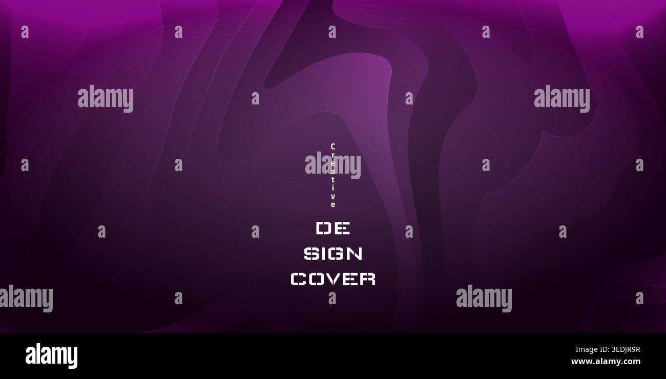 abstract purple wave vector background Stock Vector