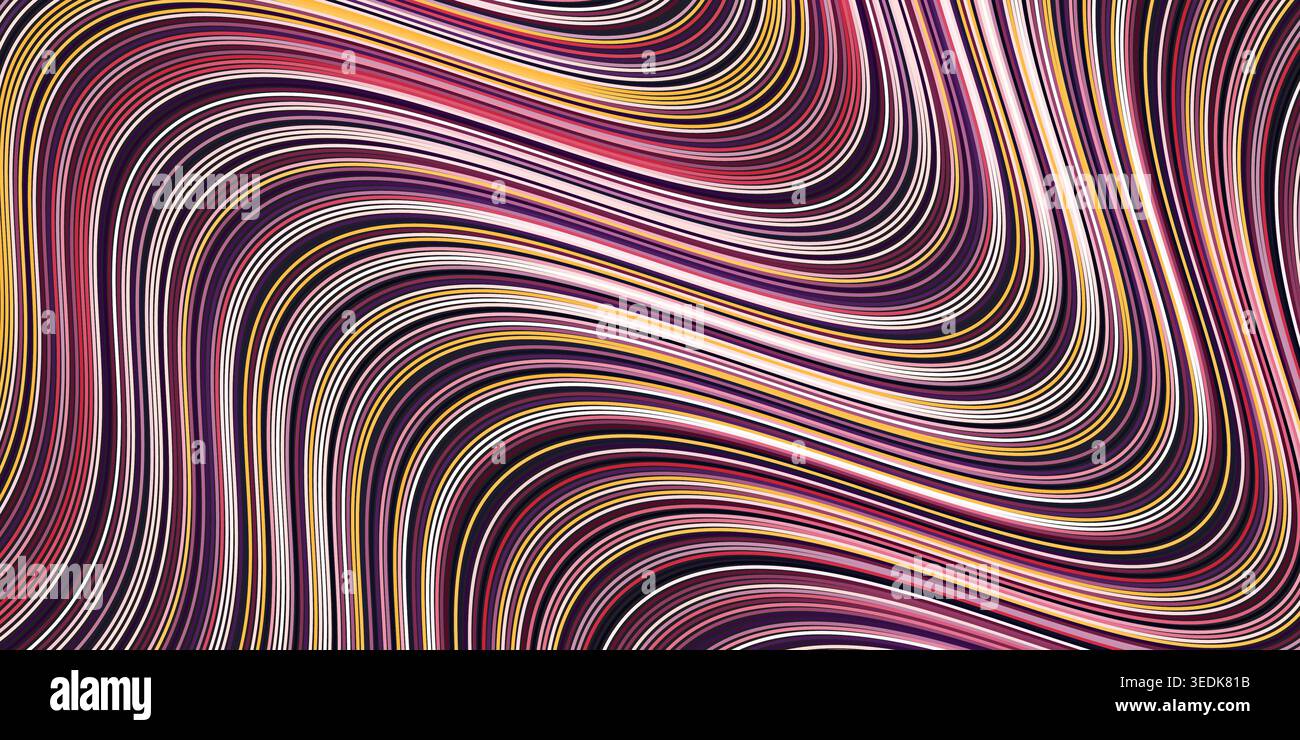 abstract background wavy line pattern, colorful lines Stock Vector