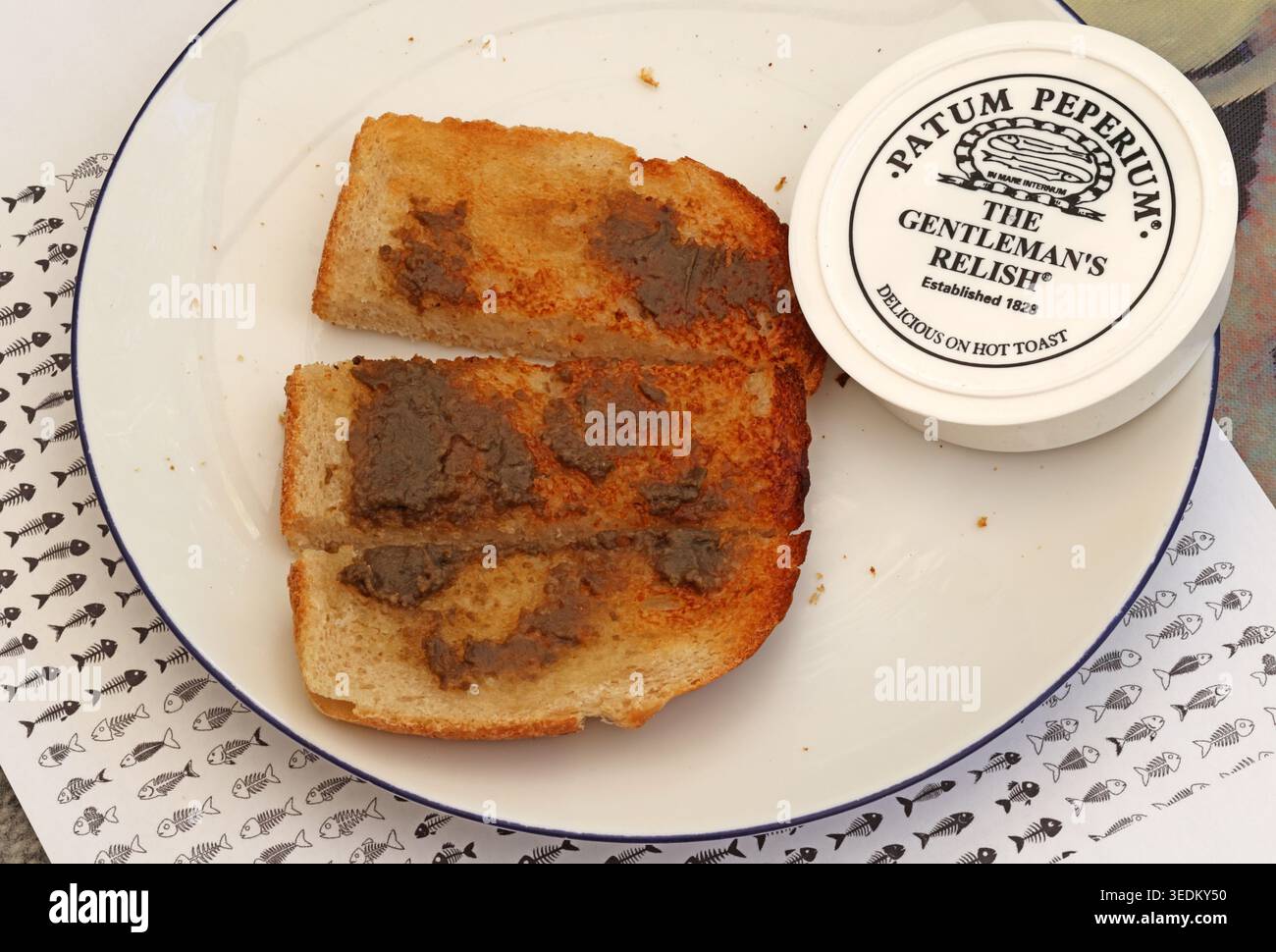 Gentlemans Relish - Patum Peperium, United Kingdom. Stock Photo