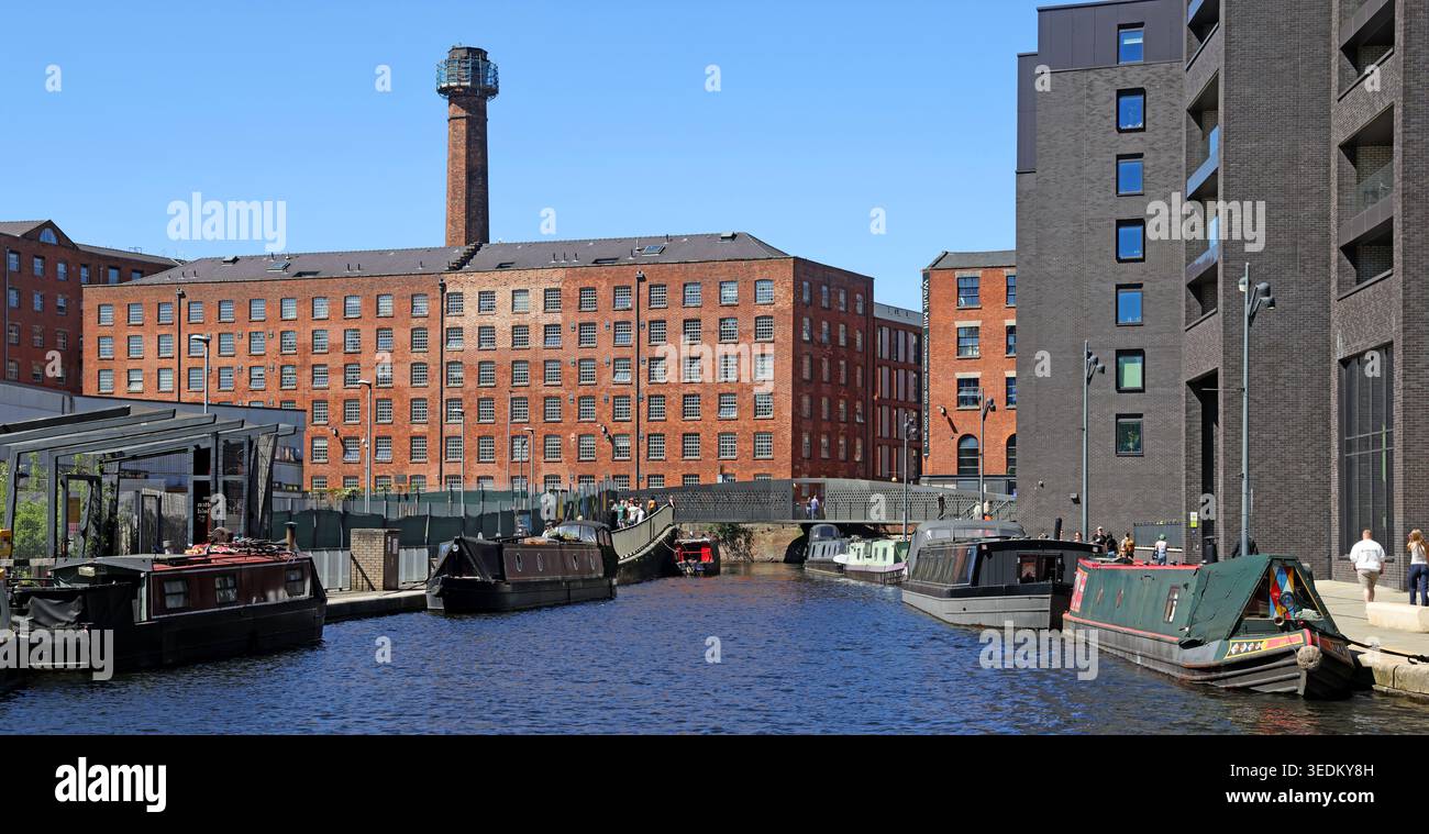 Brownsfield Mill, now Avro, restored former cotton mill, England, UK. Stock Photo