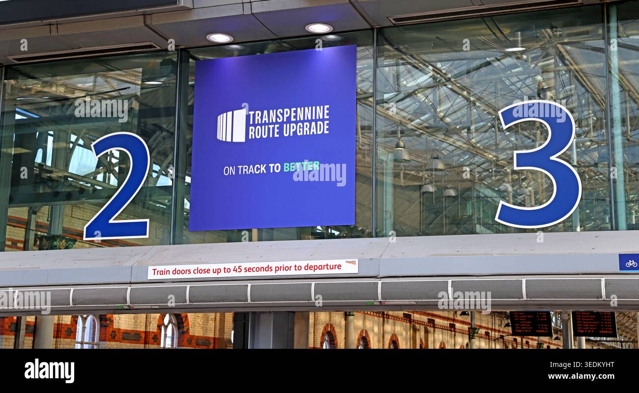 Transpennine Route Upgrade, Manchester Piccadilly, Manchester, England, UK. Stock Photo
