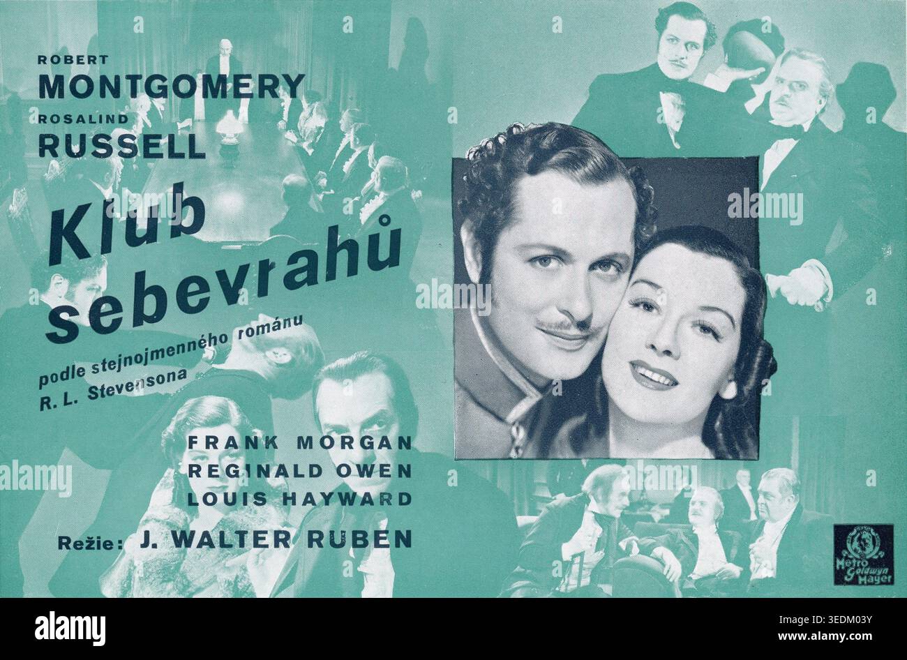 Czech Trade Ad for ROBERT MONTGOMERY and ROSALIND RUSSELL in TROUBLE ...