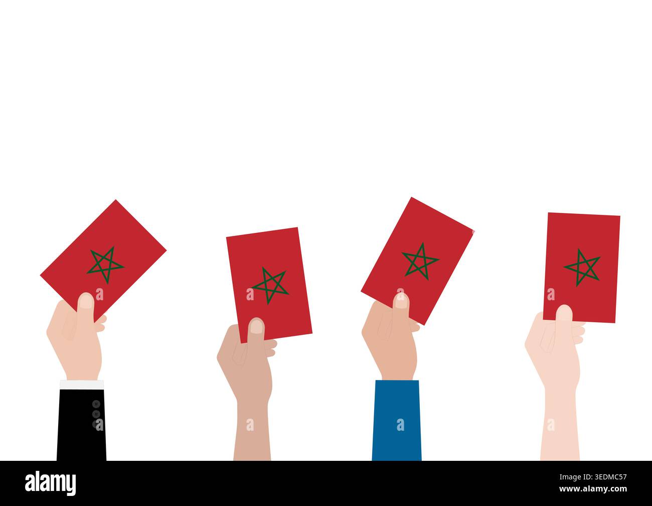 Election in Morocco. Election Concept. Vector Illustration. Stock Vector