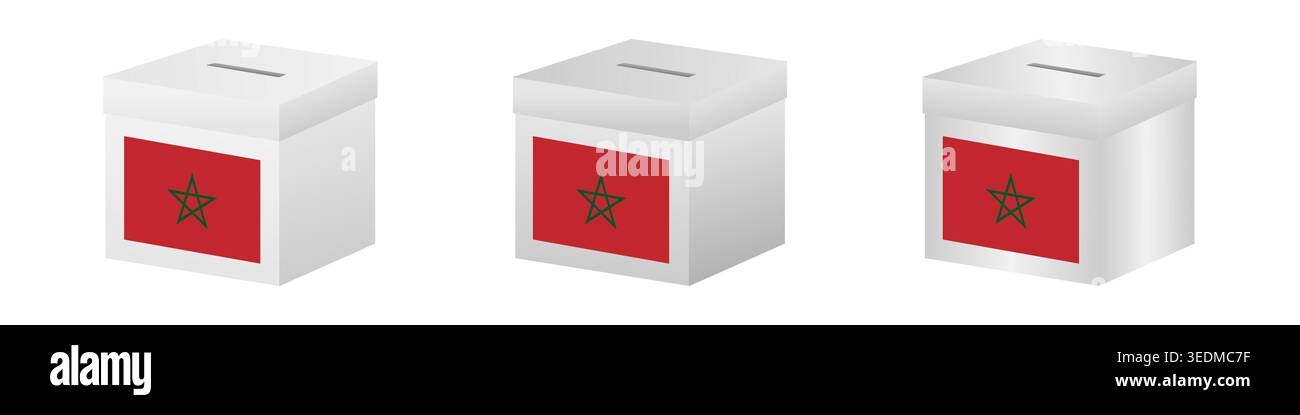 Election in Morocco. Election Concept. Vector Illustration. Stock Vector