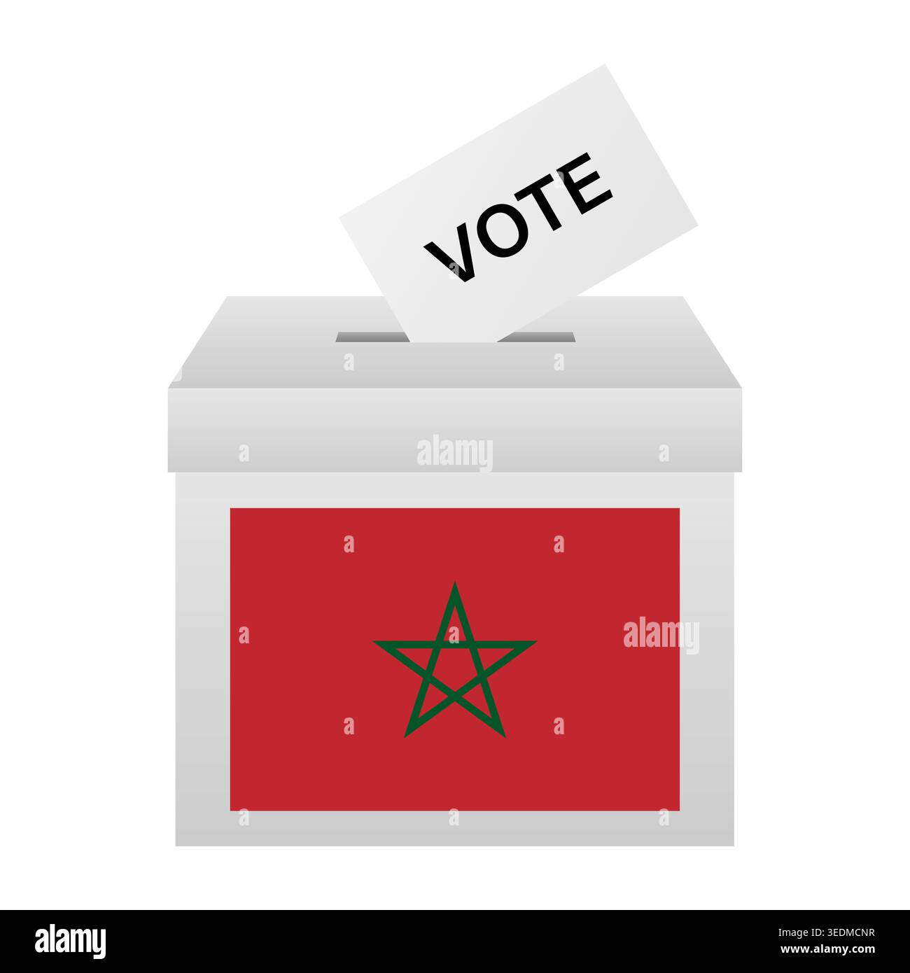 Election in Morocco. Election Concept. Vector Illustration. Stock Vector