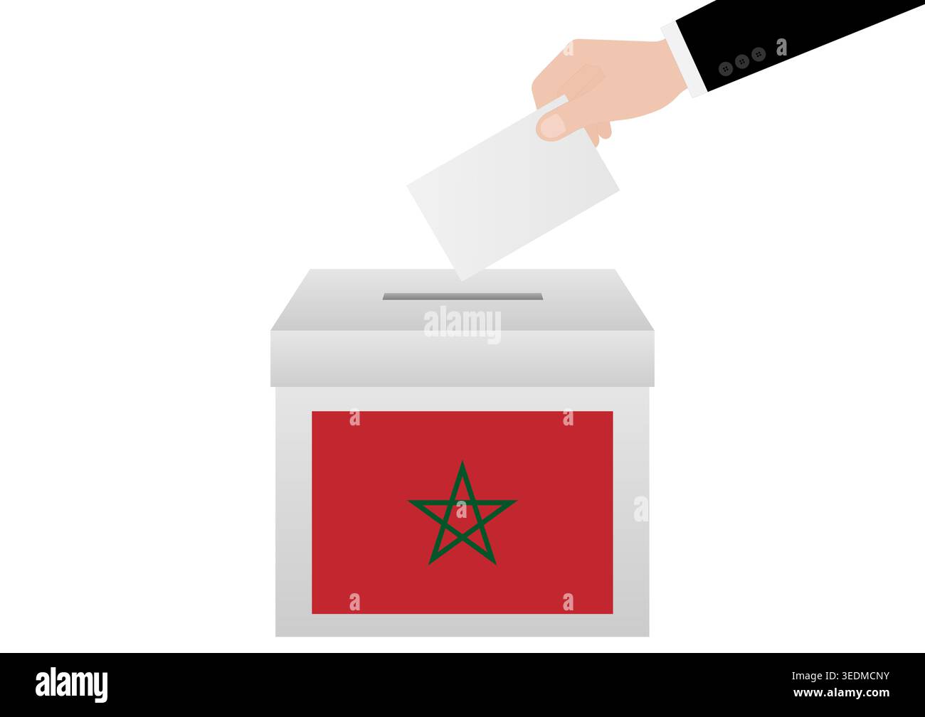 Election in Morocco. Election Concept. Vector Illustration. Stock Vector