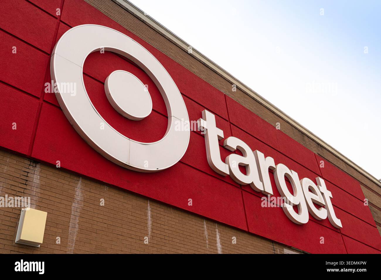 Target Retail Store Exterior Storefront Entrance With Signature Red ...
