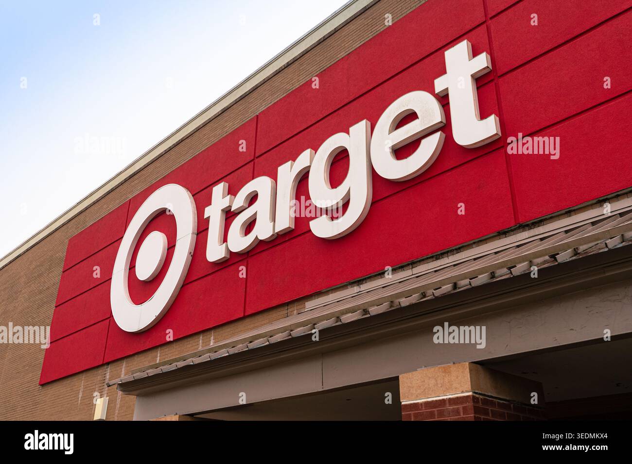 2 Entrance Target Target Retail Store Exterior Storefront Entrance With Signature Red ...