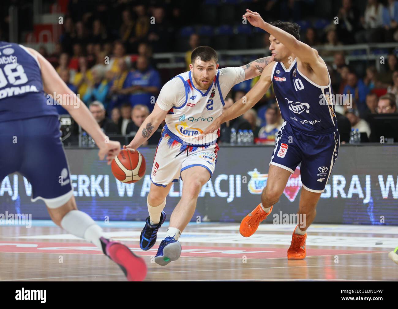 Torun 06.05.2026 Koszykowka ORLEN Basket Liga sezon 2025/2026 kolejka 30 mecz: Arriva LOTTO Twarde Pierniki Torun - AMW Arka Gdynia  --- Basketball ORLEN Basket League season 2025/2026 round 30 match: Arriva LOTTO Twarde Pierniki Torun - AMW Arka Gdynia n/z Tayler Persons Fot. Mateusz Bialczyk /arena akcji Stock Photo