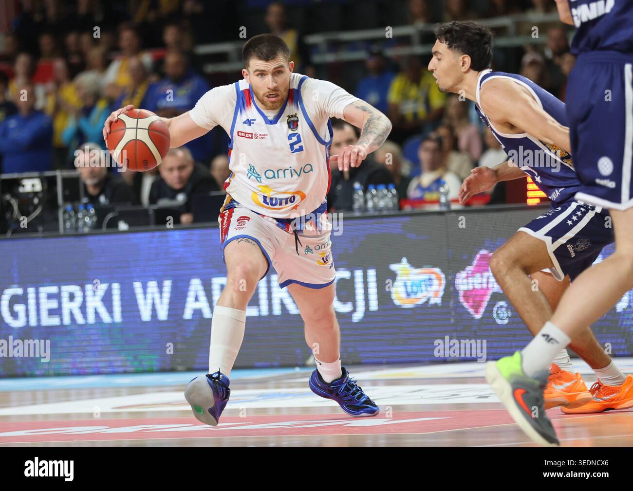 Torun 06.05.2026 Koszykowka ORLEN Basket Liga sezon 2025/2026 kolejka 30 mecz: Arriva LOTTO Twarde Pierniki Torun - AMW Arka Gdynia  --- Basketball ORLEN Basket League season 2025/2026 round 30 match: Arriva LOTTO Twarde Pierniki Torun - AMW Arka Gdynia n/z Tayler Persons Fot. Mateusz Bialczyk /arena akcji Stock Photo