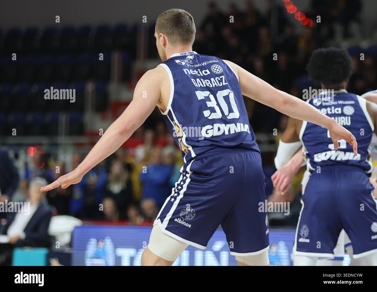 Torun 06.05.2026 Koszykowka ORLEN Basket Liga sezon 2025/2026 kolejka 30 mecz: Arriva LOTTO Twarde Pierniki Torun - AMW Arka Gdynia  --- Basketball ORLEN Basket League season 2025/2026 round 30 match: Arriva LOTTO Twarde Pierniki Torun - AMW Arka Gdynia n/z Jakub Garbacz Fot. Mateusz Bialczyk /arena akcji Stock Photo