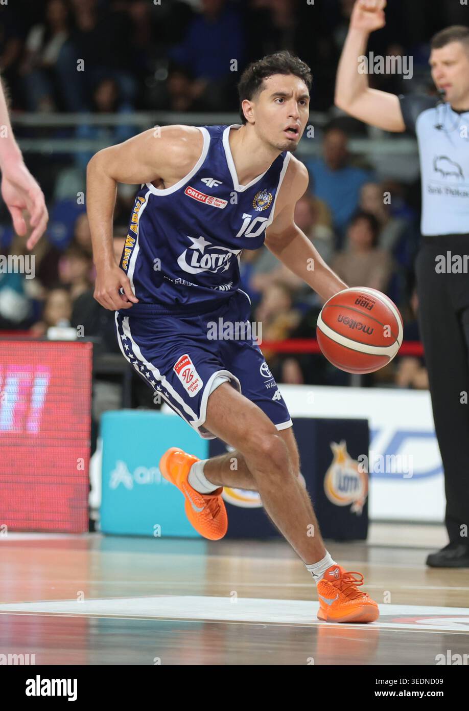 Torun 06.05.2026 Koszykowka ORLEN Basket Liga sezon 2025/2026 kolejka 30 mecz: Arriva LOTTO Twarde Pierniki Torun - AMW Arka Gdynia  --- Basketball ORLEN Basket League season 2025/2026 round 30 match: Arriva LOTTO Twarde Pierniki Torun - AMW Arka Gdynia n/z Krzysztof Babis Fot. Mateusz Bialczyk /arena akcji Stock Photo