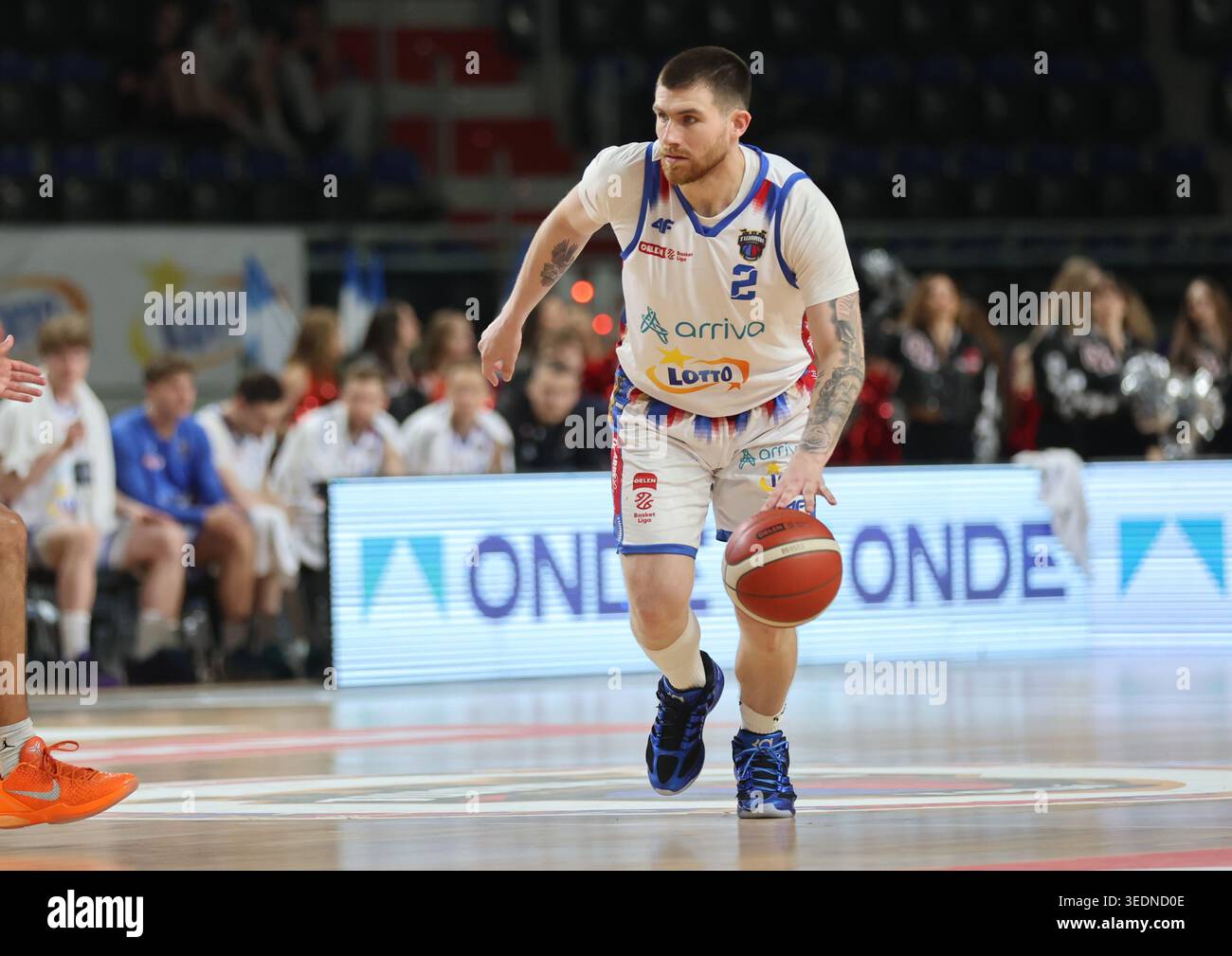 Torun 06.05.2026 Koszykowka ORLEN Basket Liga sezon 2025/2026 kolejka 30 mecz: Arriva LOTTO Twarde Pierniki Torun - AMW Arka Gdynia  --- Basketball ORLEN Basket League season 2025/2026 round 30 match: Arriva LOTTO Twarde Pierniki Torun - AMW Arka Gdynia n/z Tayler Persons Fot. Mateusz Bialczyk /arena akcji Stock Photo