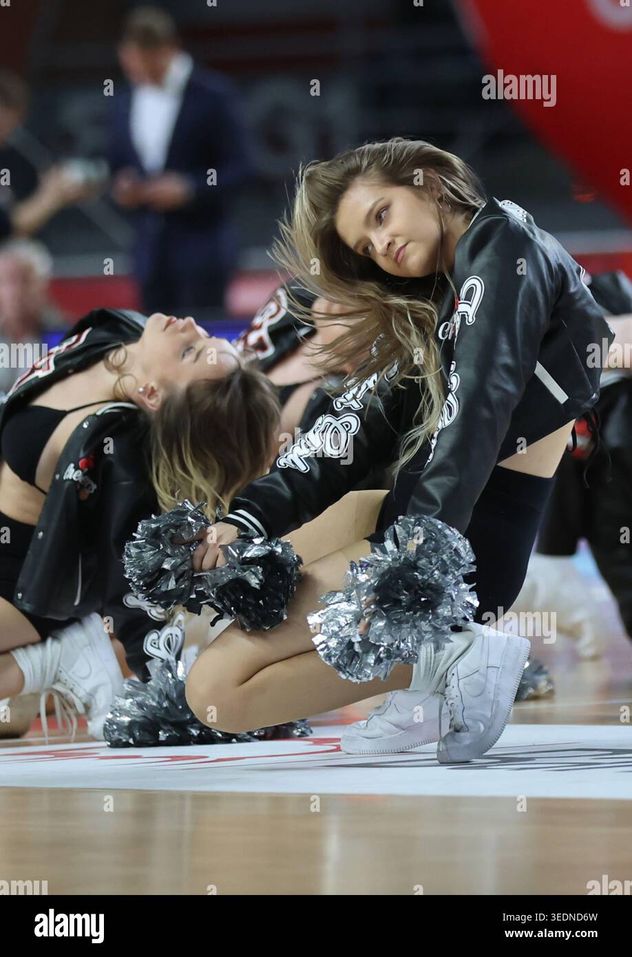 Torun 06.05.2026 Koszykowka ORLEN Basket Liga sezon 2025/2026 kolejka 30 mecz: Arriva LOTTO Twarde Pierniki Torun - AMW Arka Gdynia  --- Basketball ORLEN Basket League season 2025/2026 round 30 match: Arriva LOTTO Twarde Pierniki Torun - AMW Arka Gdynia n/z Cherrliderki Fot. Mateusz Bialczyk /arena akcji Stock Photo