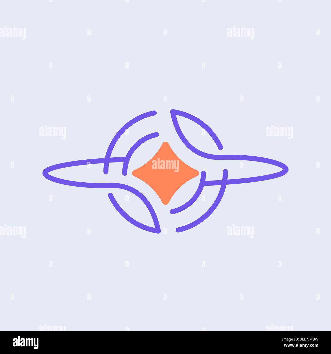 Global network logo. Illustration, line art AI emblem. Vector design for worldwide connectivity, internet digital technology Stock Vector