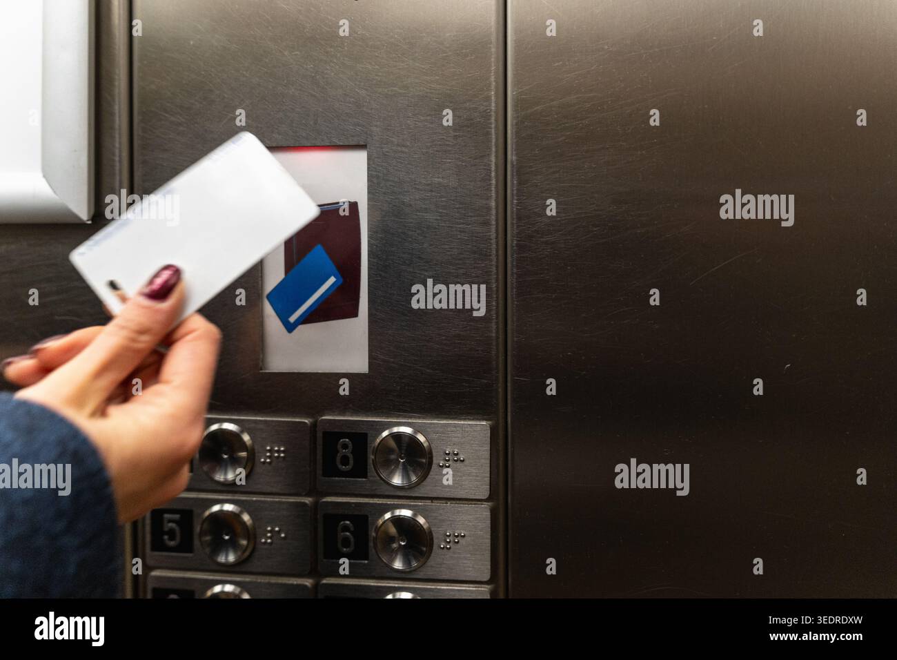 Contactless Authentication Security Technology Action Stock Photo