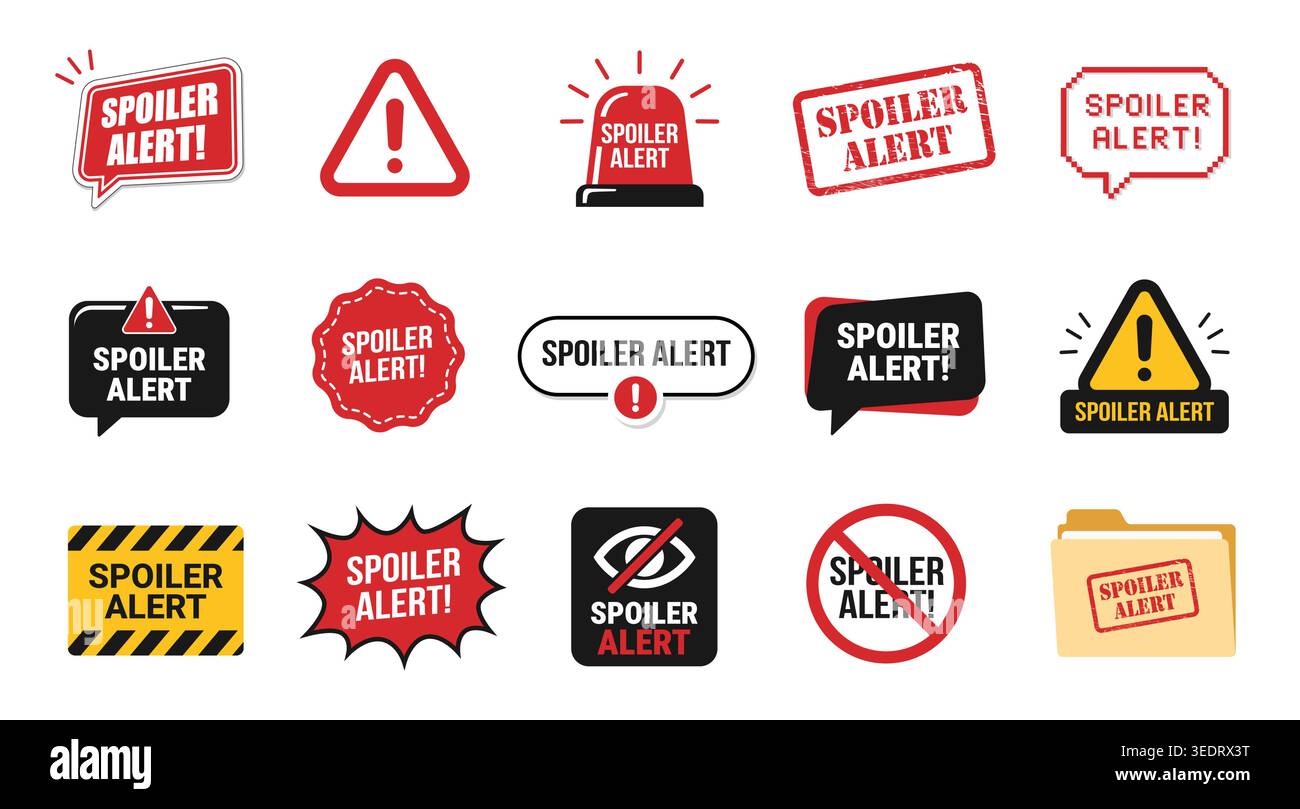 Spoiler vector vectors hi-res stock photography and images - Alamy