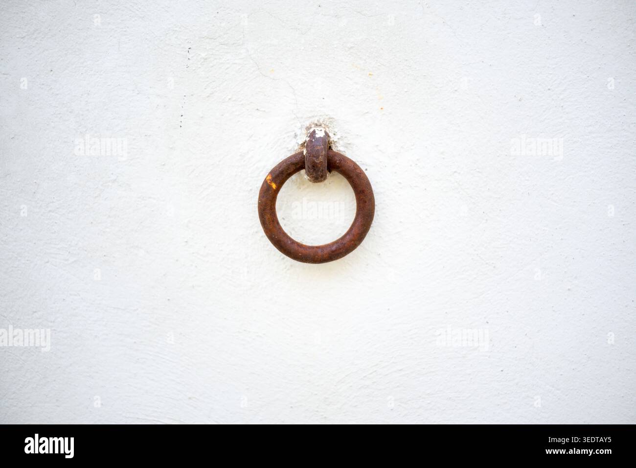 Iron ring in Mauer Stock Photo