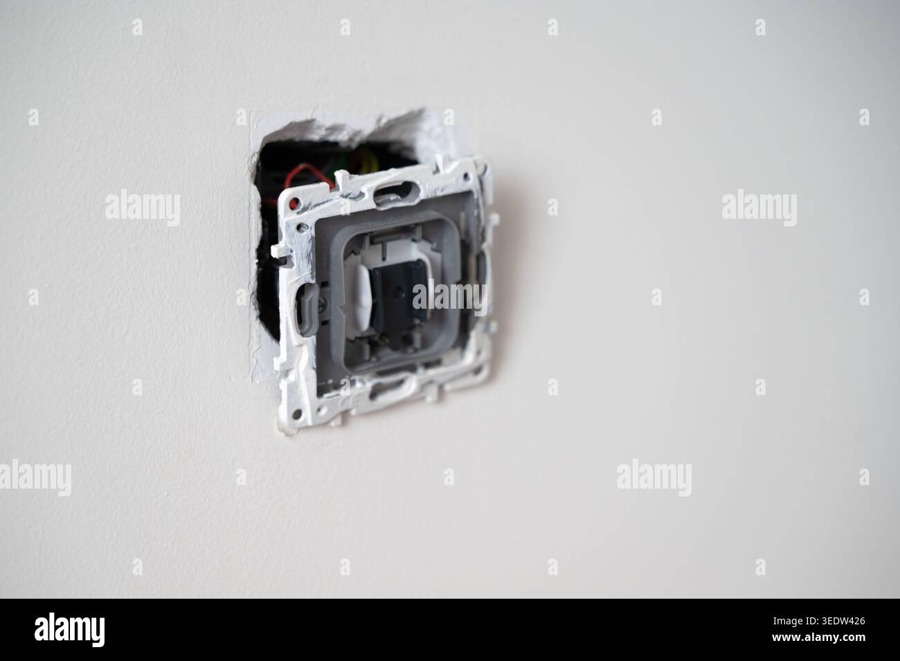 Comprehensive visual for maintenance and retrofitting of electrical switch enclosure Stock Photo