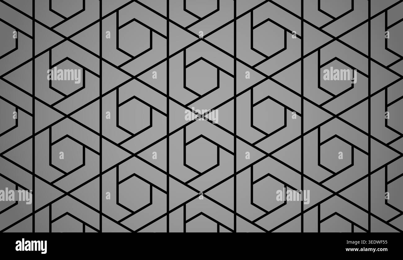 The geometric pattern with lines. Seamless vector background. Black texture. Graphic modern pattern. Simple lattice graphic design Stock Vector
