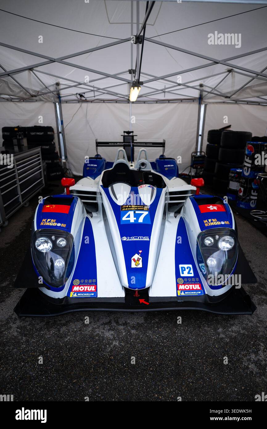 Jwa Racing 47 CUMMINGS Andy, JWA Racing, Pescarolo 01 Morgan, LMP2, setup during ...