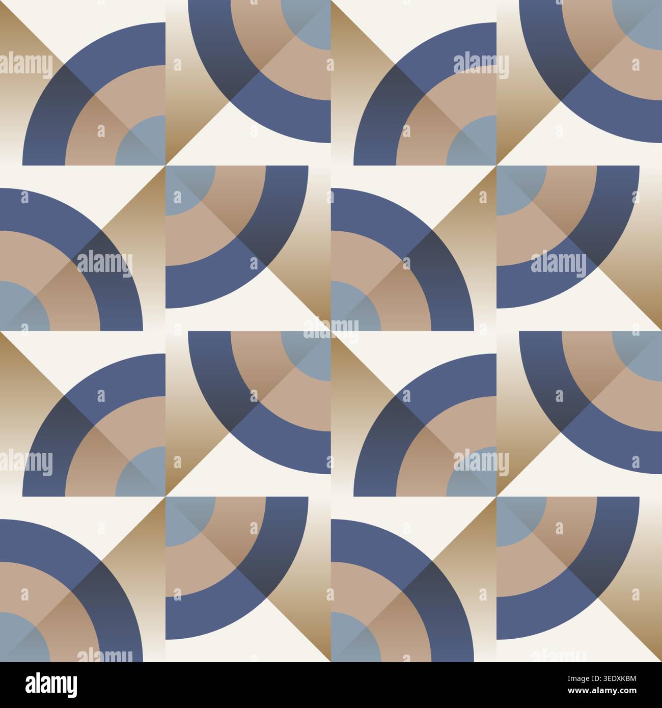 Modern seamless geometric pattern, interlocking shapes. Clean abstract design, perfect for wallpaper, textiles, backgrounds. Vector illustration with Stock Vector