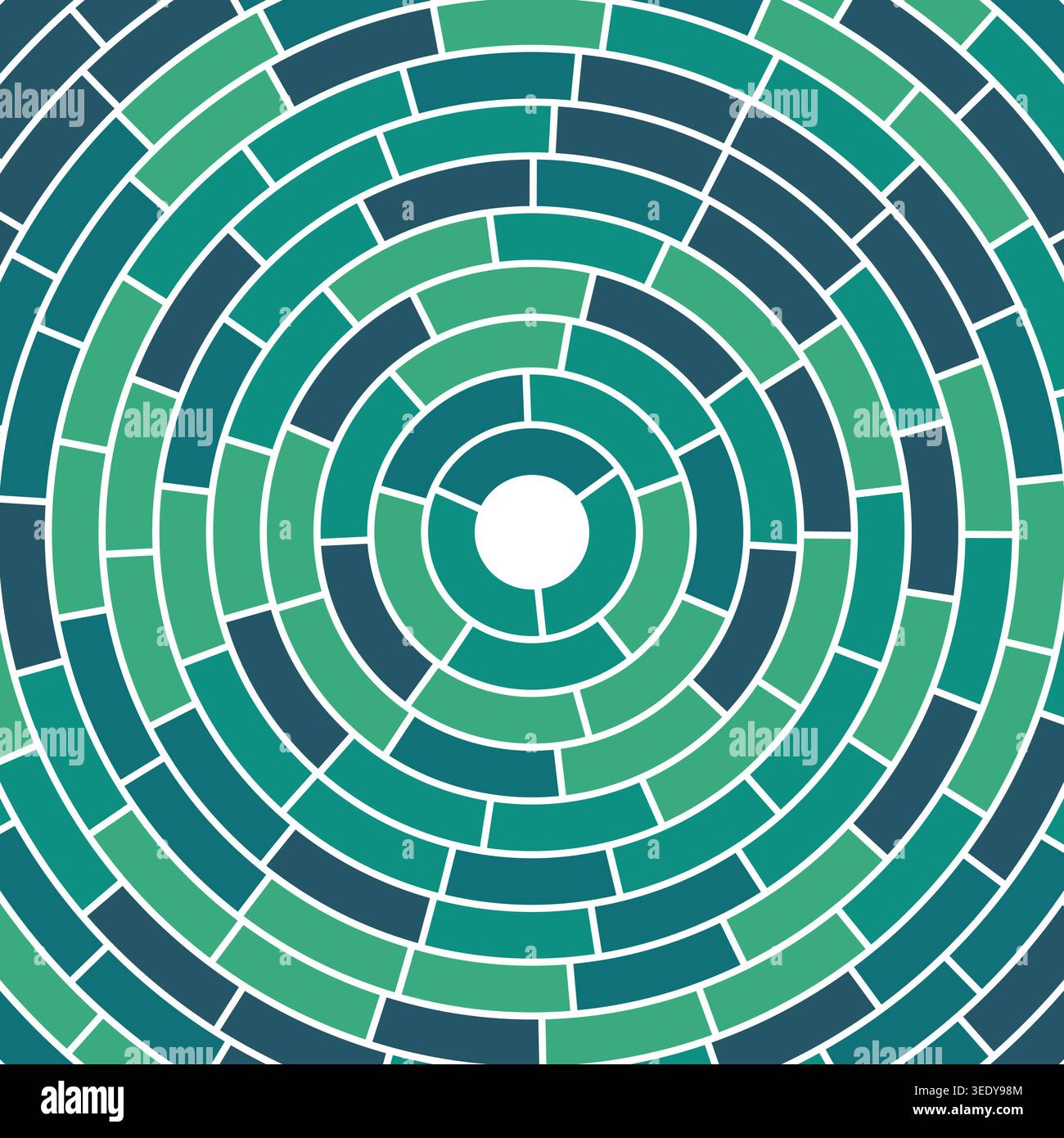 Segments centered. Abstract pattern. Simple solid cells. Large padding. Classy vector illustration. Stock Vector
