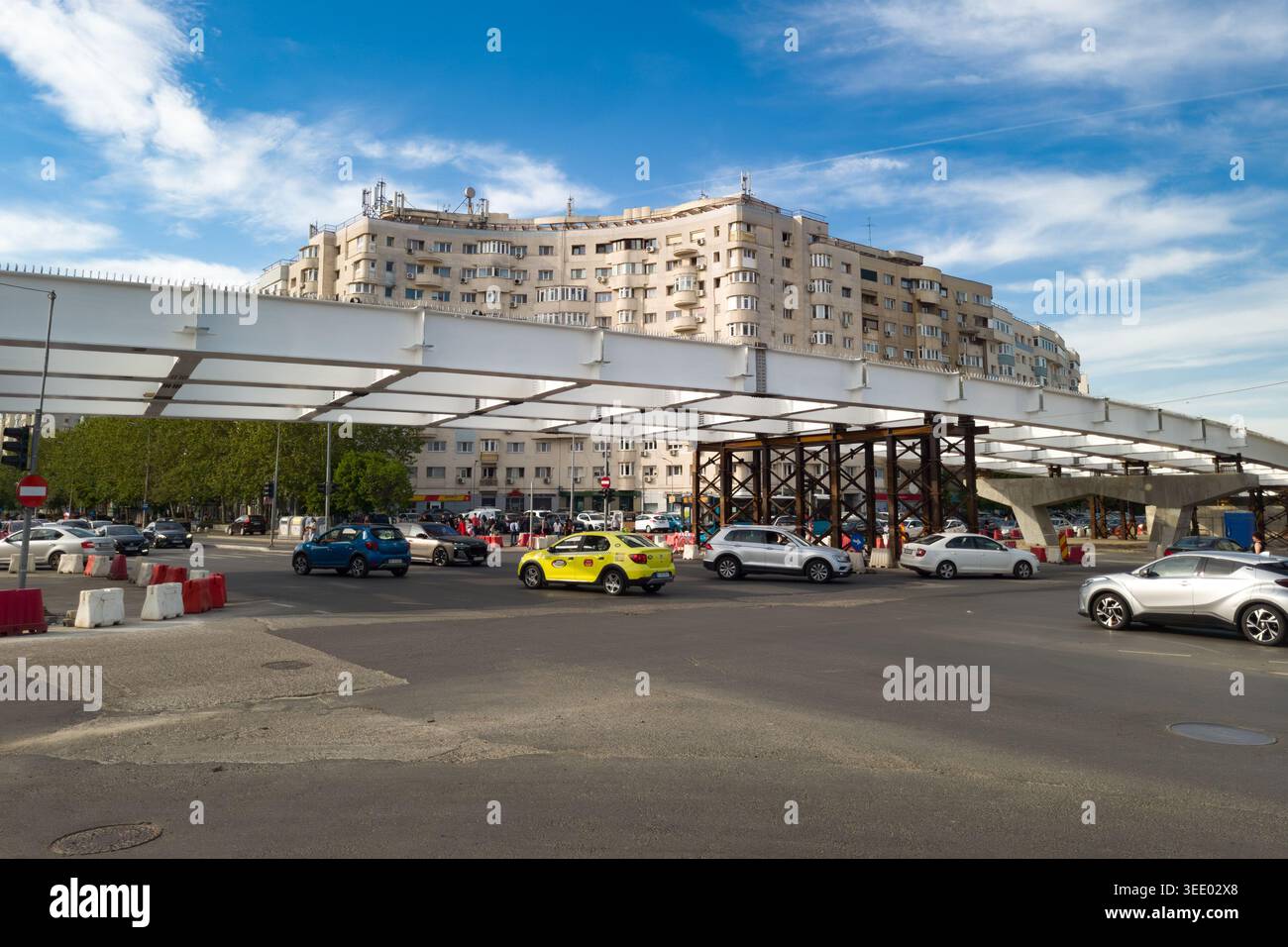 Bucharest Overpass Bucharest, Romania. 7th May, 2026: The status of the works on the metal ...