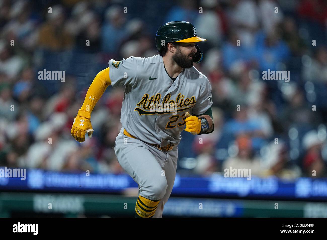 Shea Rourke Athletics' Shea Langeliers in action during a baseball game, Thursday ...