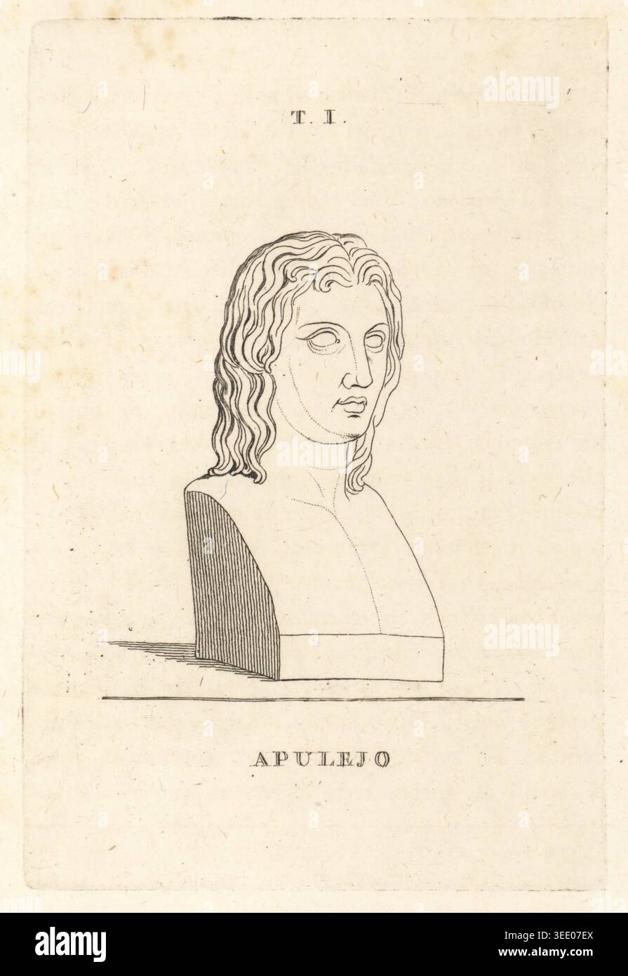 Bust of Apuleius (c.124-170), or Lucius Apuleius Madaurensis, was a ...