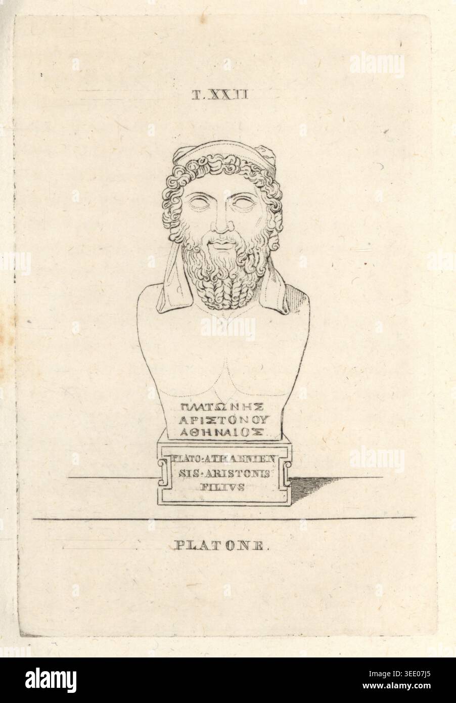Bust Inscription Sample Bust of Plato (c.428-347 BC), Ancient Greek philosopher of classical ...