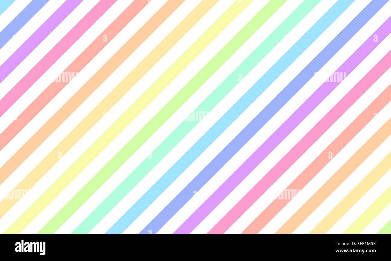Soft color lines background. Geometric backdrop with pastel palette Stock Vector