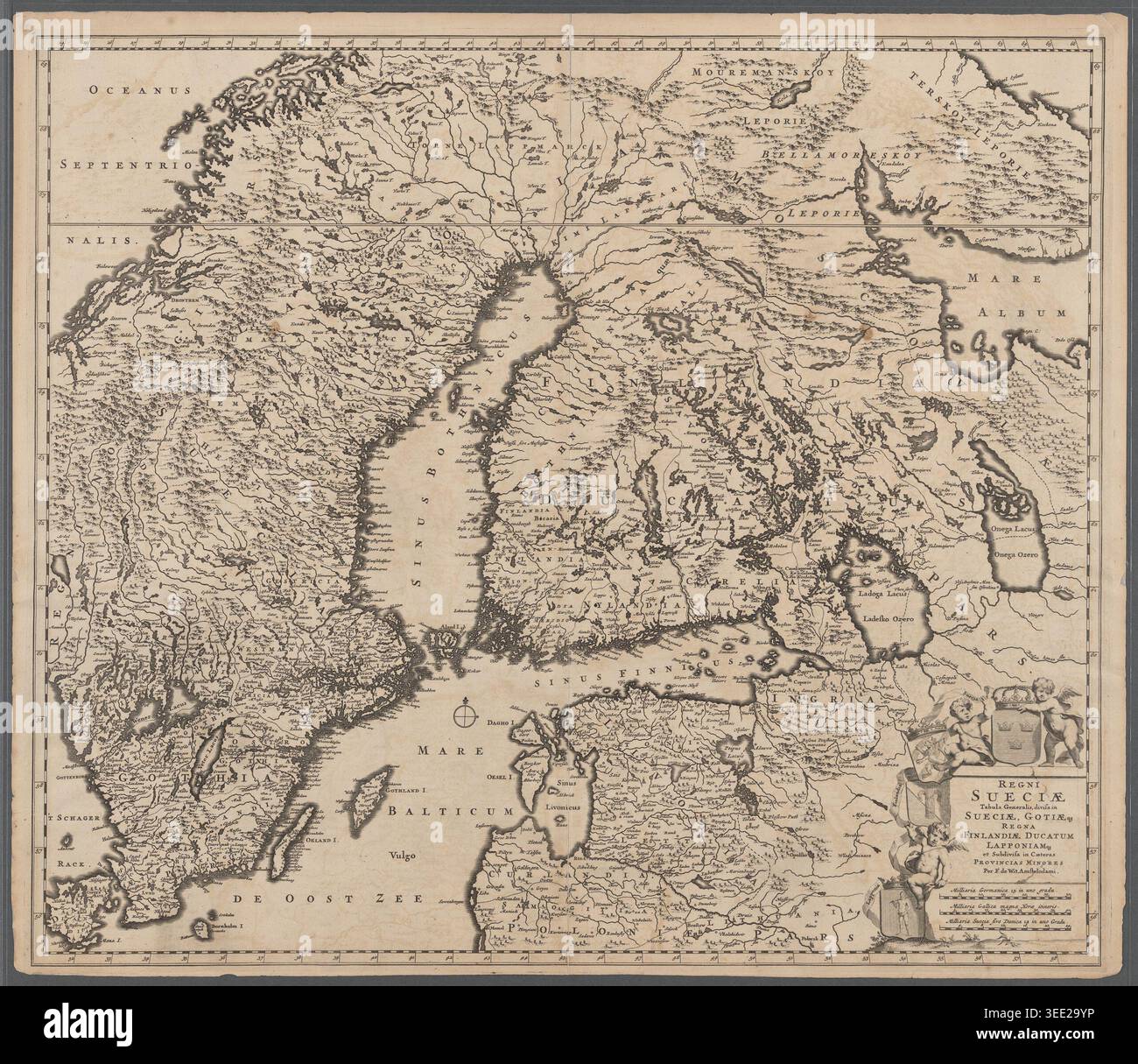 Scandinavian Rivers Map Map of scandinavia from 1620 hi-res stock photography and images - Alamy