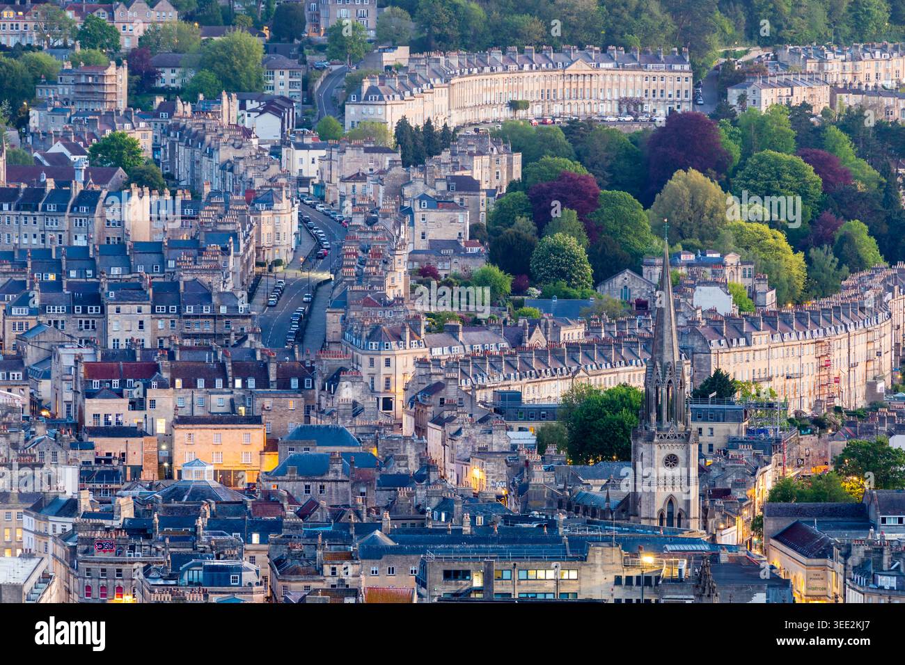 Sunrise in Bath, Somerset. Stock Photo
