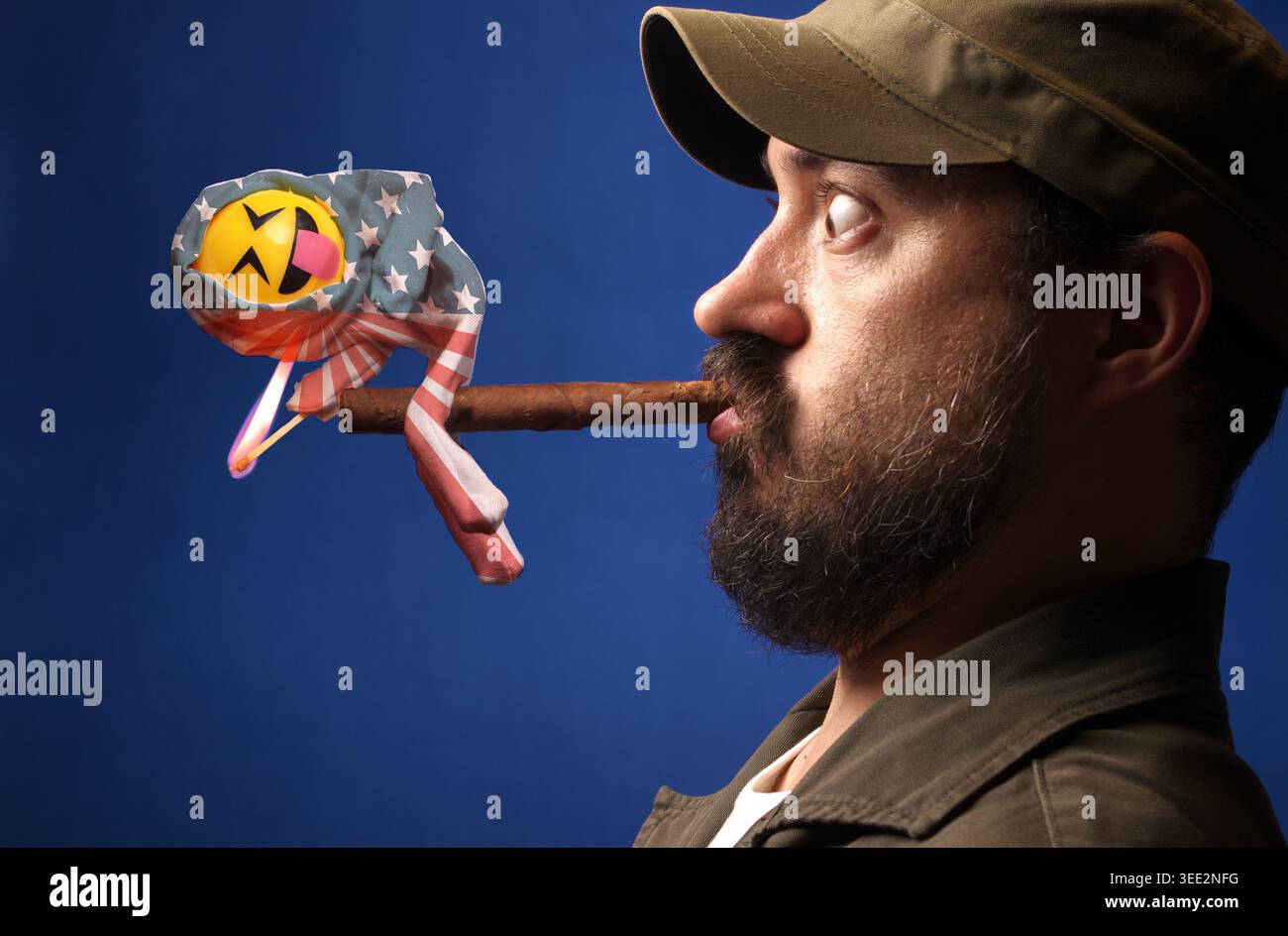 Soldier smoking hi-res stock photography and images