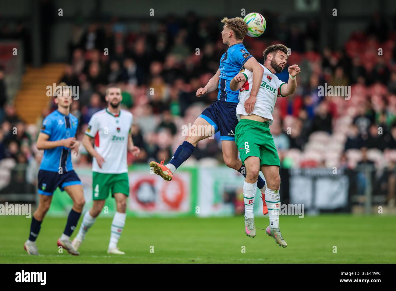 Louis Dignam of University College Dublin in action against Greg Bolger of Cork  City FC during the League of Ireland First Division match between Cork City  FC and UCD at Turner's Cross