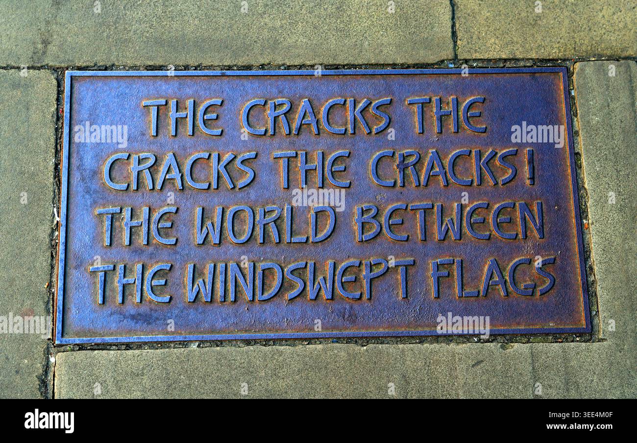 The Cracks, Oldham St Manchester, Manchester, England, UK. Stock Photo