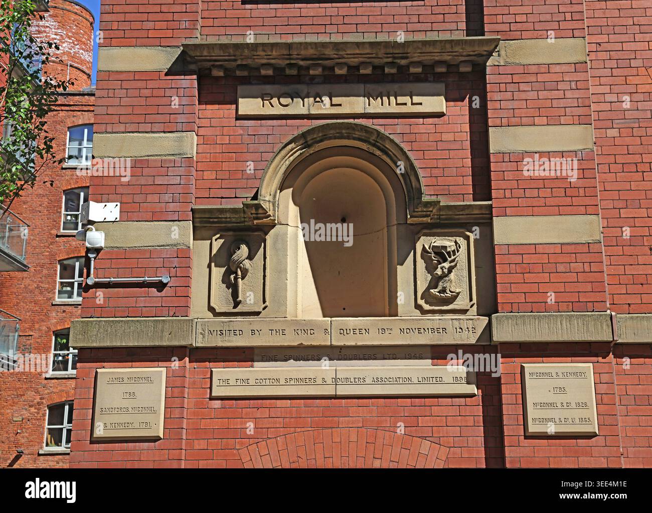 Royal Mill Ancoats, King & Queen, Manchester, England, UK. Stock Photo