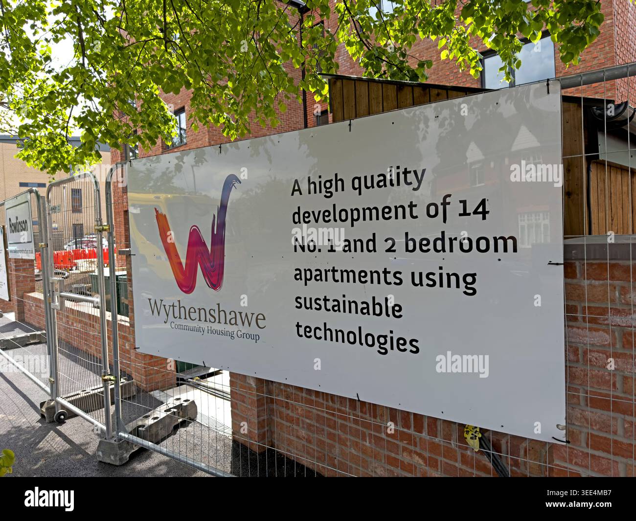 New WCHG affordable homes at Woodhouse Lane, Wythenshawe, Manchester, designed with sustainable technology. Stock Photo