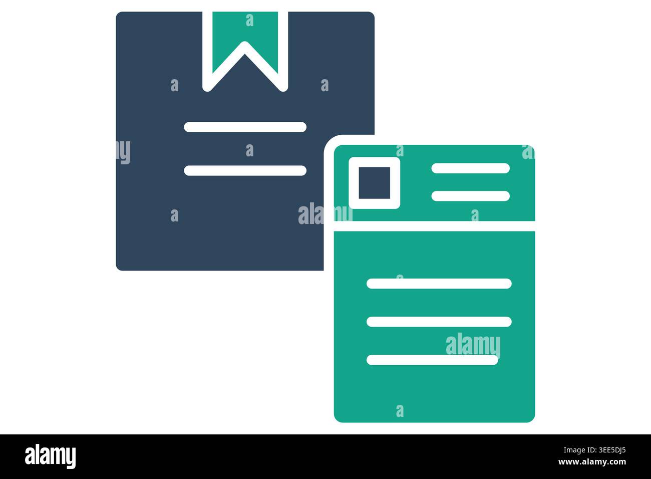 Shipping label solid icon. Icon of a shipping label document next to a ...